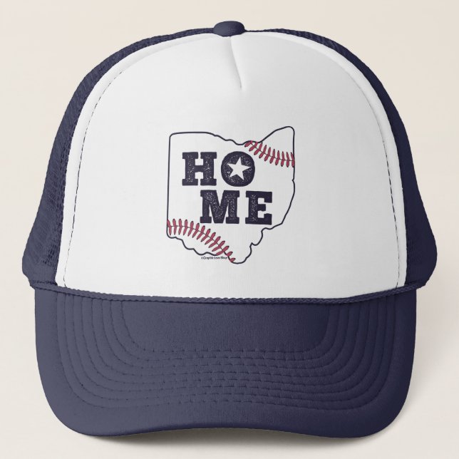 Casquette Ohio Baseball Couture ACCUEIL, Graphique de Baseba (Devant)