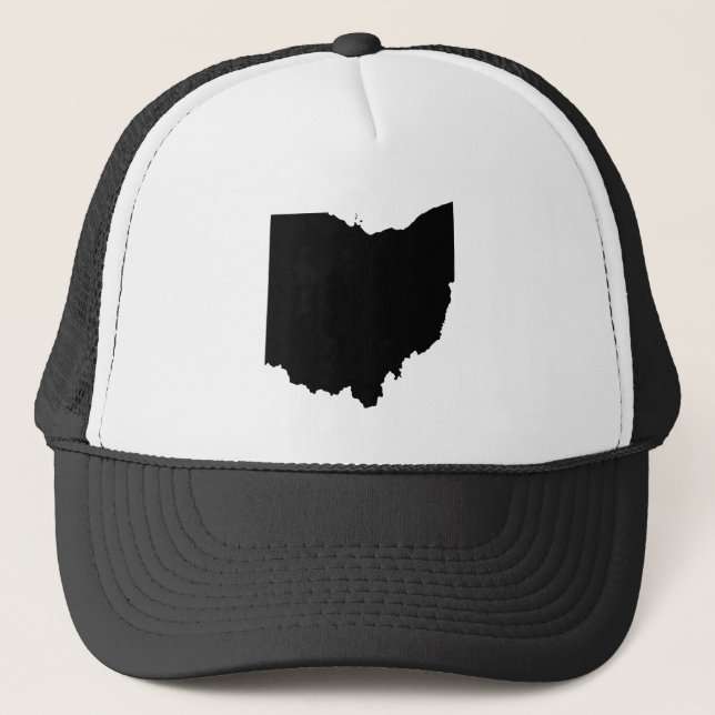 Casquette Ohio en noir et blanc (Devant)