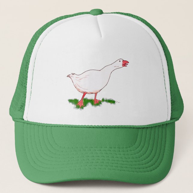 Casquette oie de la ferme blanche (Devant)