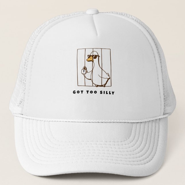 Casquette Oie drôle trop drôle (Devant)