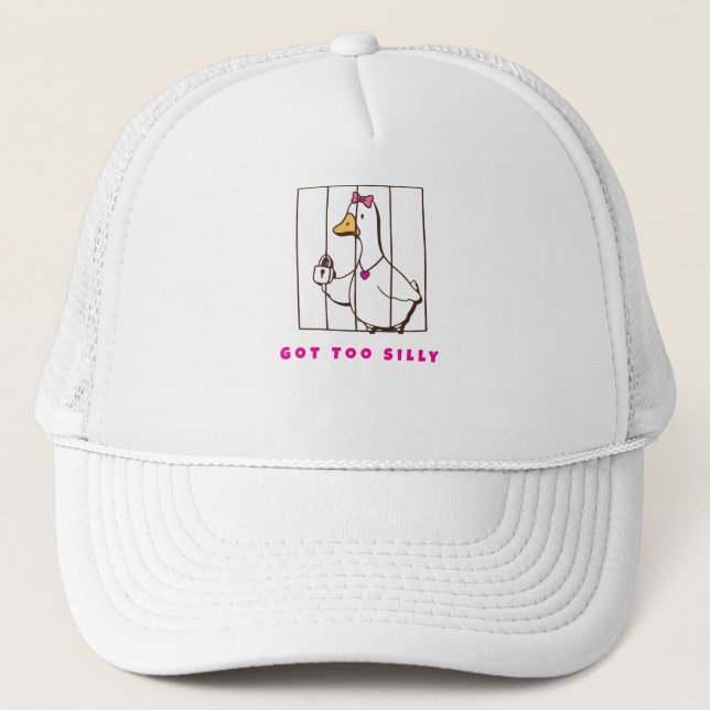 Casquette Oie trop drôle et ridicule (Devant)