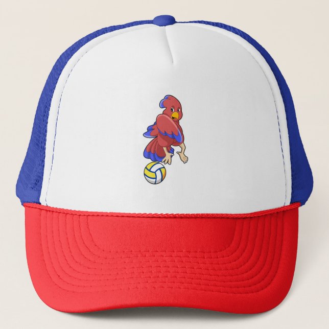 Casquette Oiseau au sport de volley-ball (Devant)