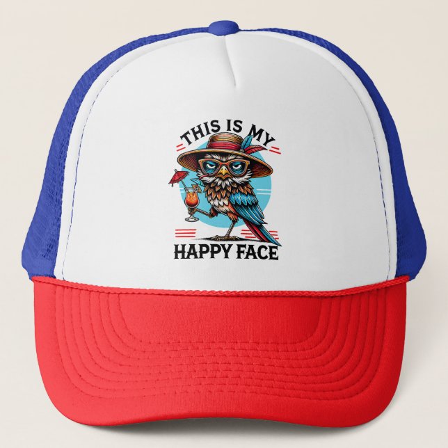 Casquette Oiseau avec une touche (Devant)