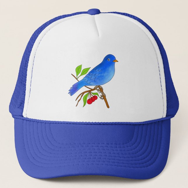 Casquette Oiseau bleu (Devant)