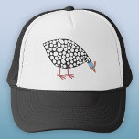 Casquette Oiseau de Guineafowl<br><div class="desc">Une soirée guinéenne amusante au sujet de la chouette de Guinée. Art original de Nic Squirrell.</div>