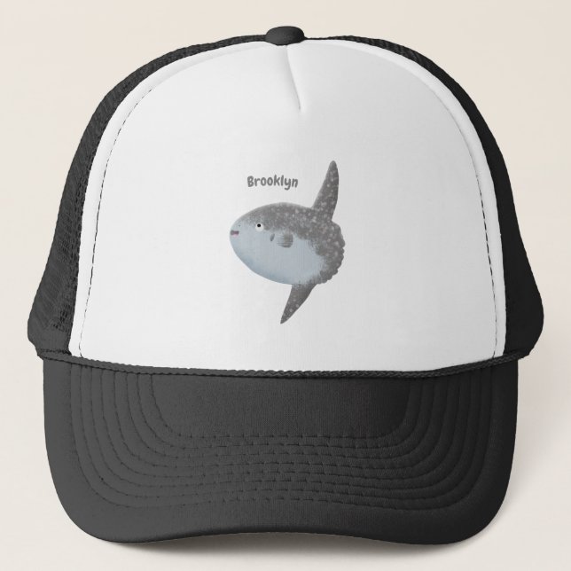 Casquette Oiseau de mer mola mola mignonne caricature (Devant)