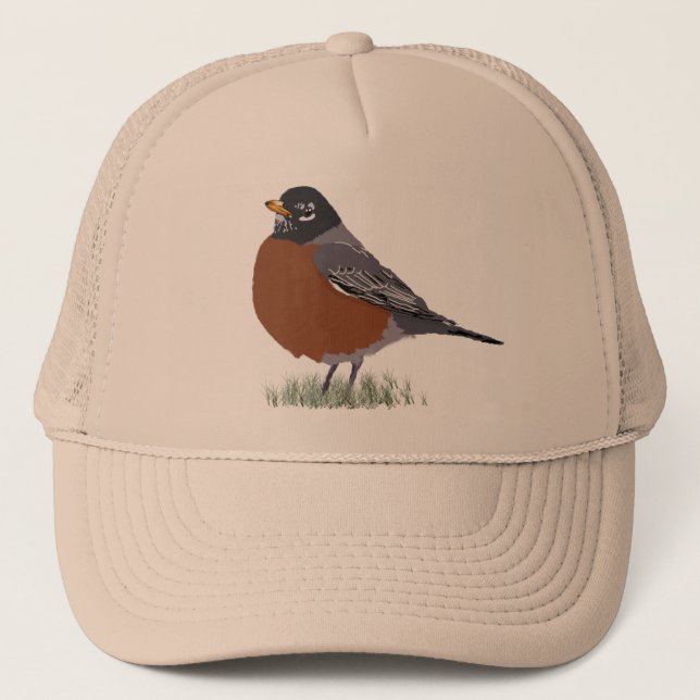 Casquette Oiseau dessiné par Digital rouge de Robin (Devant)