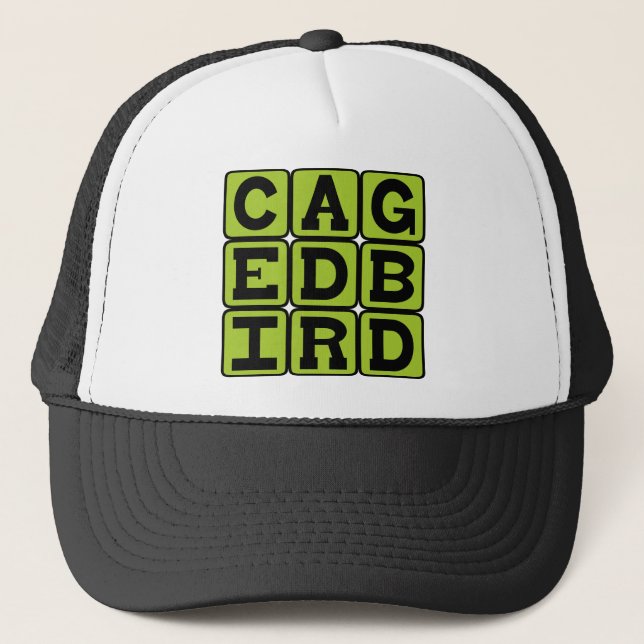 Casquette Oiseau en cage, animal (Devant)