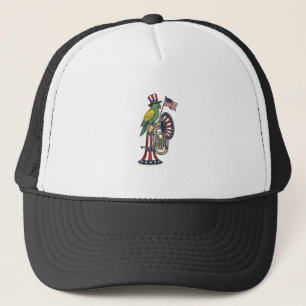 Casquette Oiseau patriotique gravure vintage musique chemise