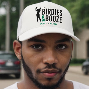 Casquette Oiseaux et Boissons Club de Golf Adulte Anniversai