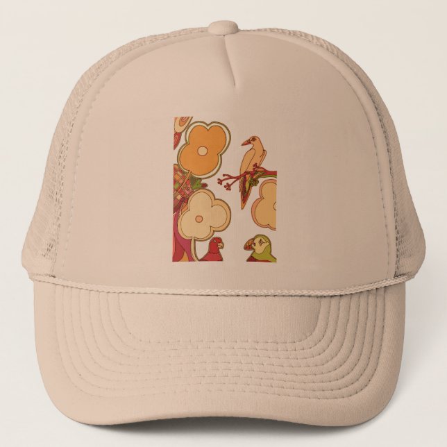 Casquette Oiseaux Fantaisistes (Devant)