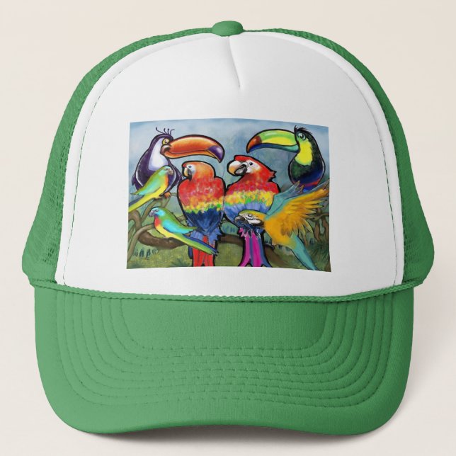 Casquette Oiseaux tropicaux (Devant)