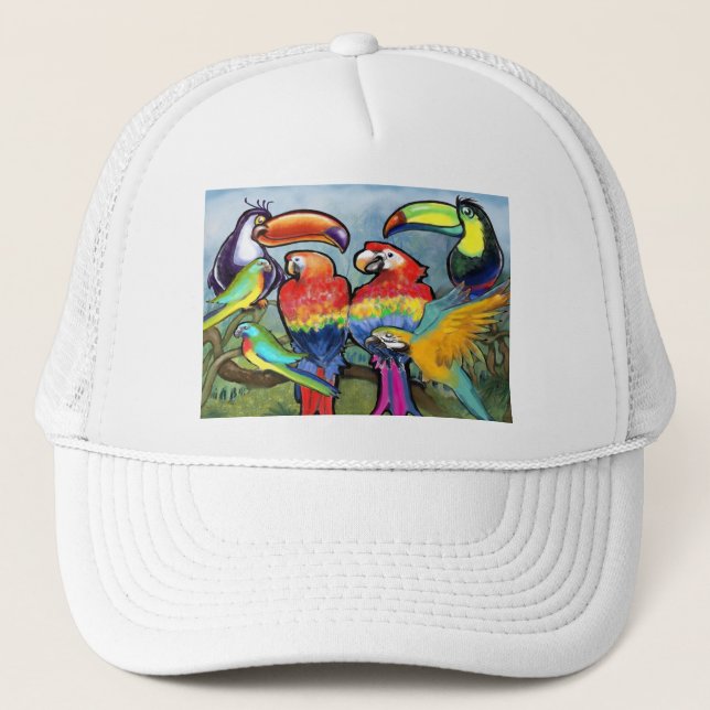 Casquette Oiseaux tropicaux (Devant)