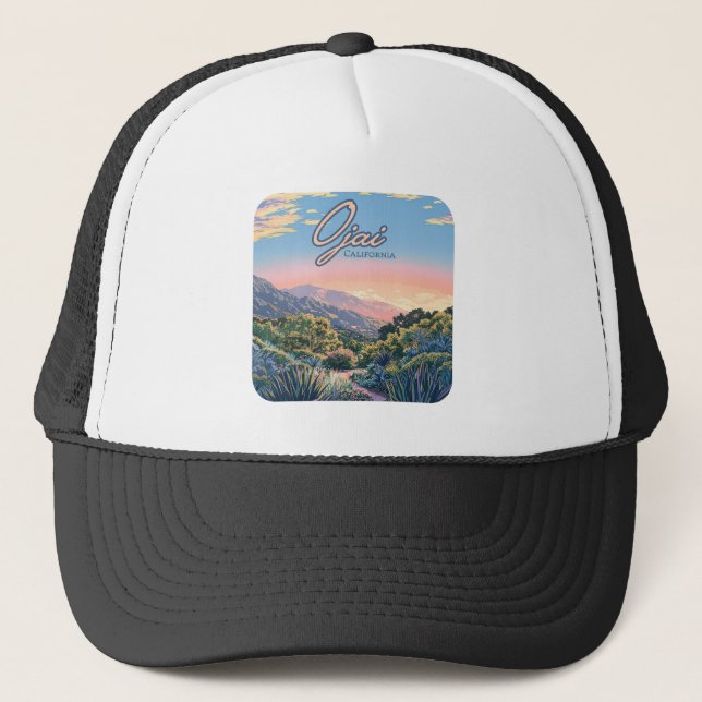 Casquette Ojai California Topa Topa Montagnes Paysage (Devant)