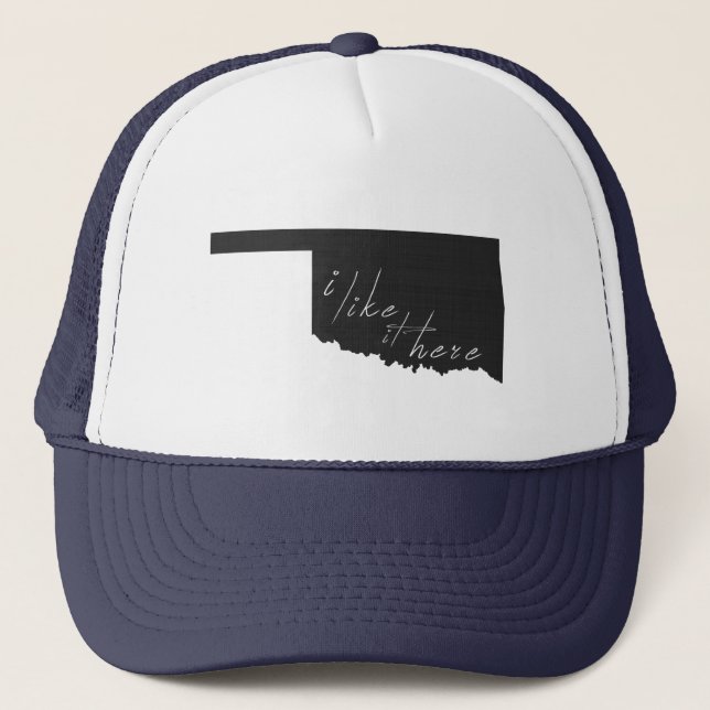 Casquette Oklahoma I Like It Here State Silhouette Black (Devant)