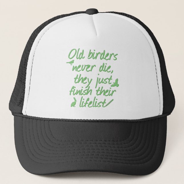 Casquette Old Birders Never Die (Devant)