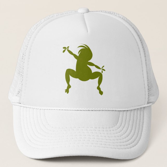 Casquette Olive Green Dancing Kokopelli (Devant)