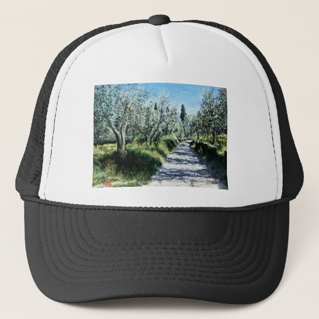 CASQUETTE OLIVIERS DANS LE PAYSAGE TOSCANE (Devant)