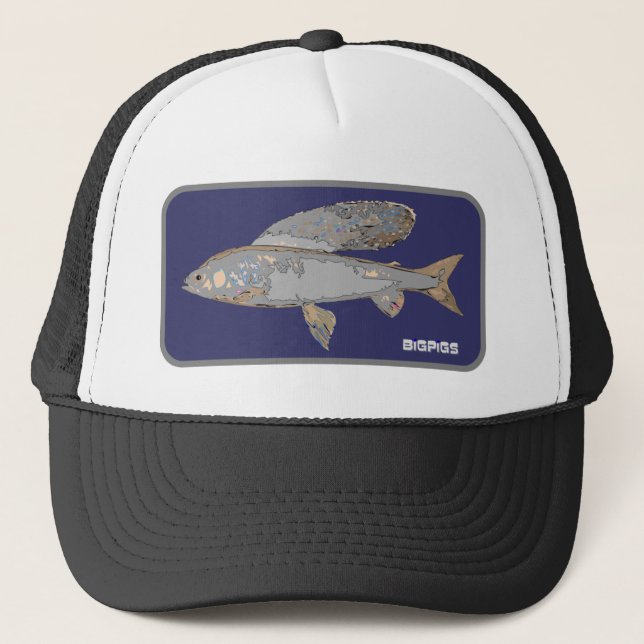 Casquette Ombre bleue et grise (Devant)