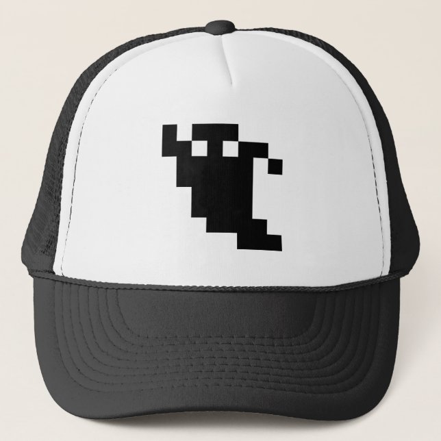 Casquette Ombre fantôme de 8 bits Pixel (Devant)