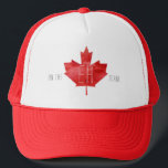 Casquette On The Eh Team | Canada Flag<br><div class="desc">It's Canada Day! Turn on the music, fire up the BBQ grill and rock some Canadian Pride with our "On The Eh Team" hat. Red and white hate with a maple leaf designed to look like the Canadian flag. Add your custom wording to this design by using the "Edit this...</div>
