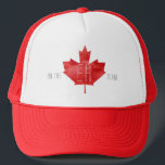 Casquette On The Eh Team | Canada Flag<br><div class="desc">It's Canada Day! Turn on the music, fire up the BBQ grill and rock some Canadian Pride with our "On The Eh Team" hat. Red and white hate with a maple leaf designed to look like the Canadian flag. Add your custom wording to this design by using the "Edit this...</div>