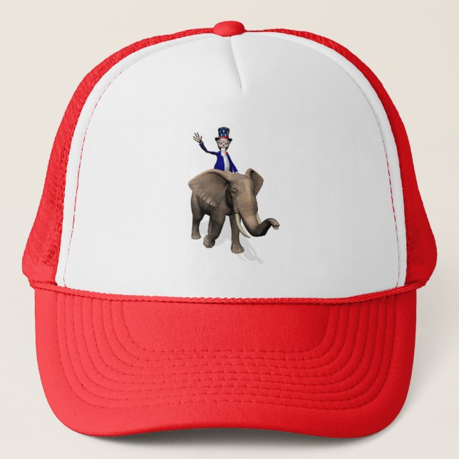 Casquette Oncle Sam Riding On Elephant (Devant)
