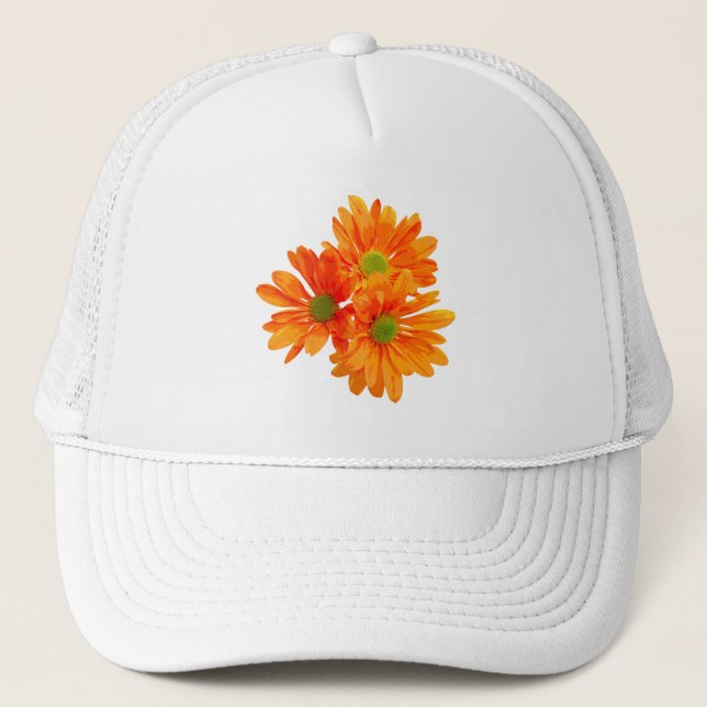 Casquette Only 3 Gerbera Daisy Blossoms + your text & ideas (Devant)