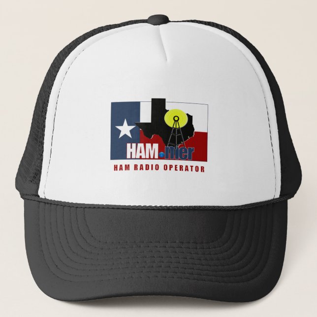 CASQUETTE OPÉRATEUR DE RADIO AMATEUR TEXAS HAM-MER (Devant)