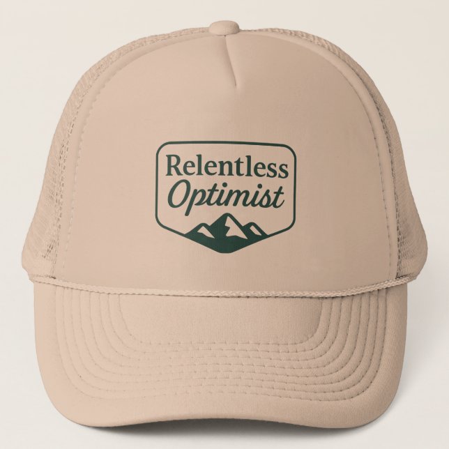 Casquette optimiste implacable (Devant)