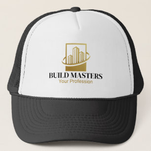 Casquette Or Noir Constructeur Professionnel Construction