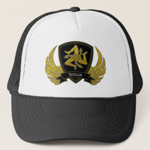 Casquette Or noir sicilien de Trinacria