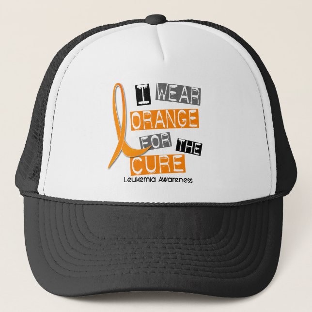 Casquette Orange d'usage de la leucémie I pour le traitement (Devant)