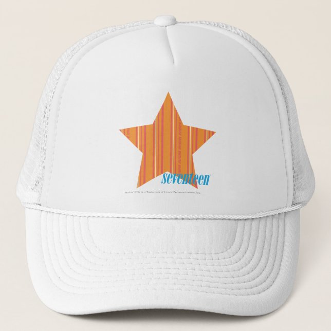 Casquette Orange mince 4 de rayures (Devant)