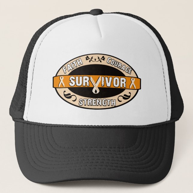 Casquette Orange, survivant du cancer (Devant)
