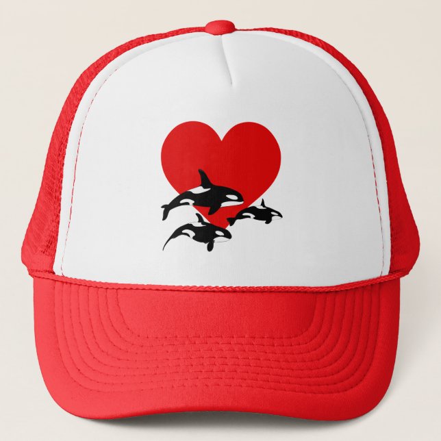 Casquette Orca Whale Lover Cute (Devant)