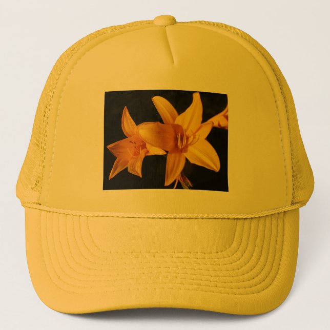 Casquette Orchidée jaune (Devant)