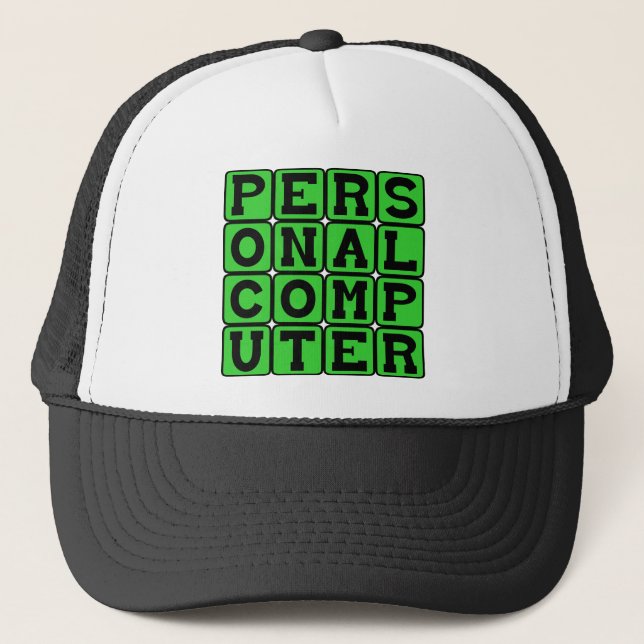 Casquette Ordinateur personnel, dispositif informatique (Devant)