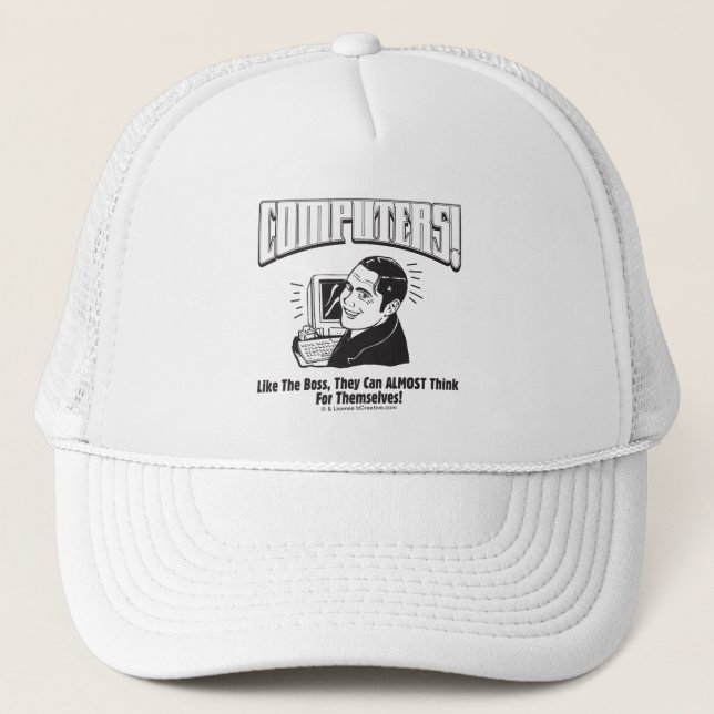 Casquette Ordinateurs : Comme le patron (Devant)