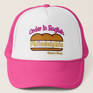 Casquette Ordre de bifteck de fromage de Philly en anglais
