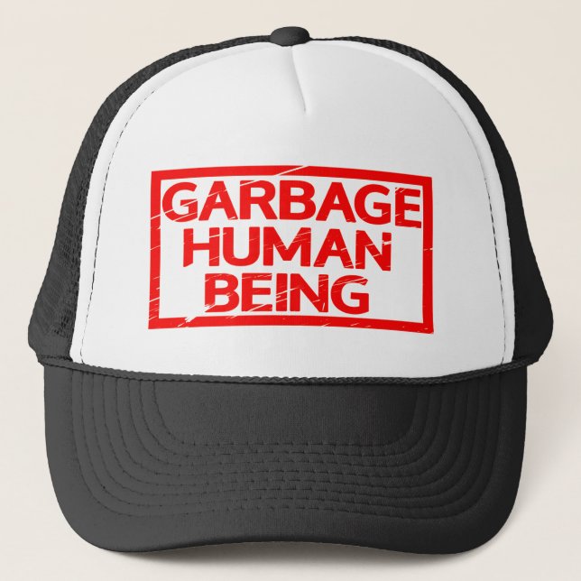 Casquette Ordures Etre Humain Timbre (Devant)