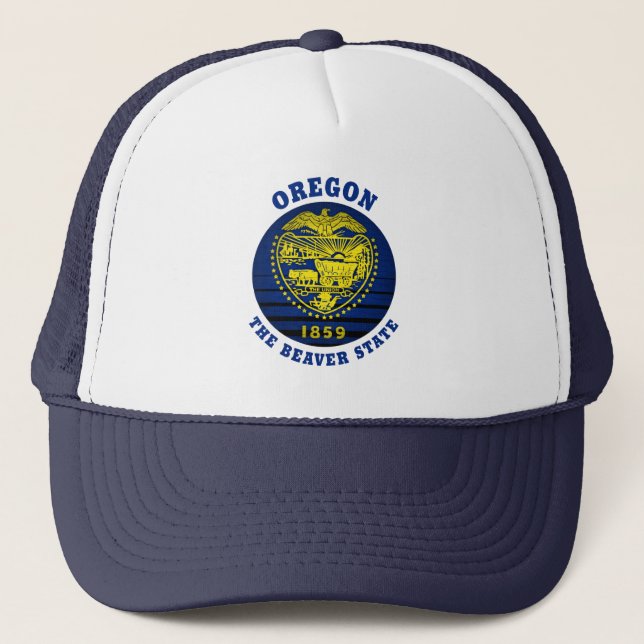 CASQUETTE OREGON BEAVER STAT FLAG TRUCKER HAT (Devant)