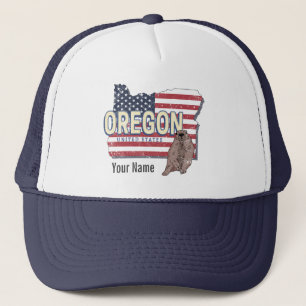 Casquette Oregon State États-Unis Retro Map USA Souvenir