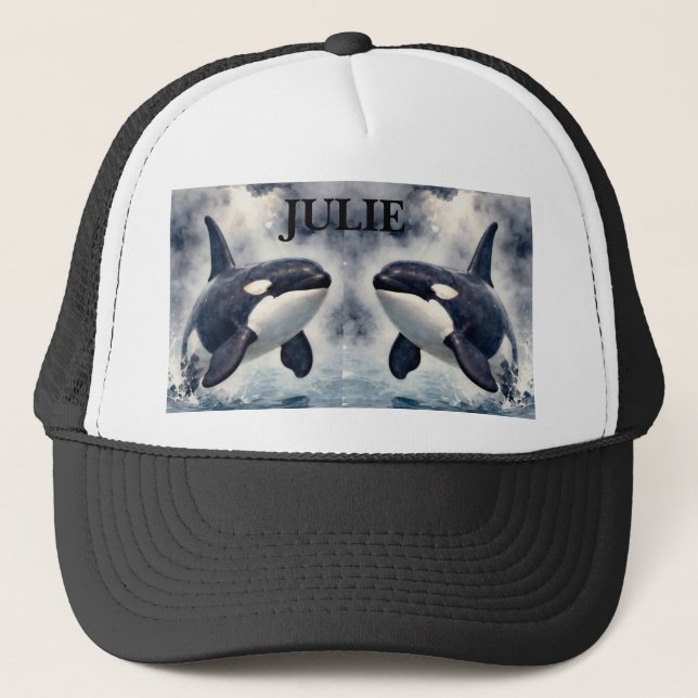 Casquette Orque Vagues orageuses, Personnalisé (Devant)
