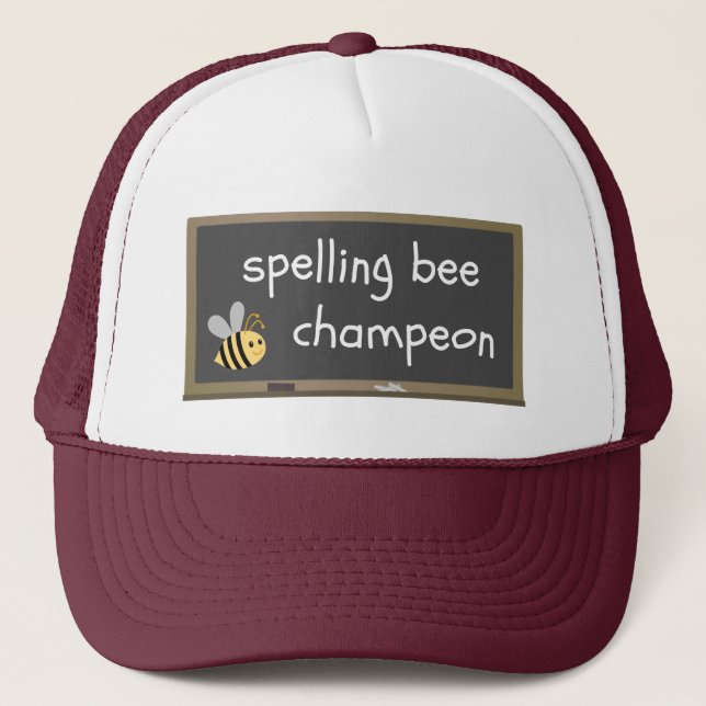 Casquette Orthographe du champeon Bee Humour faussement orth (Devant)