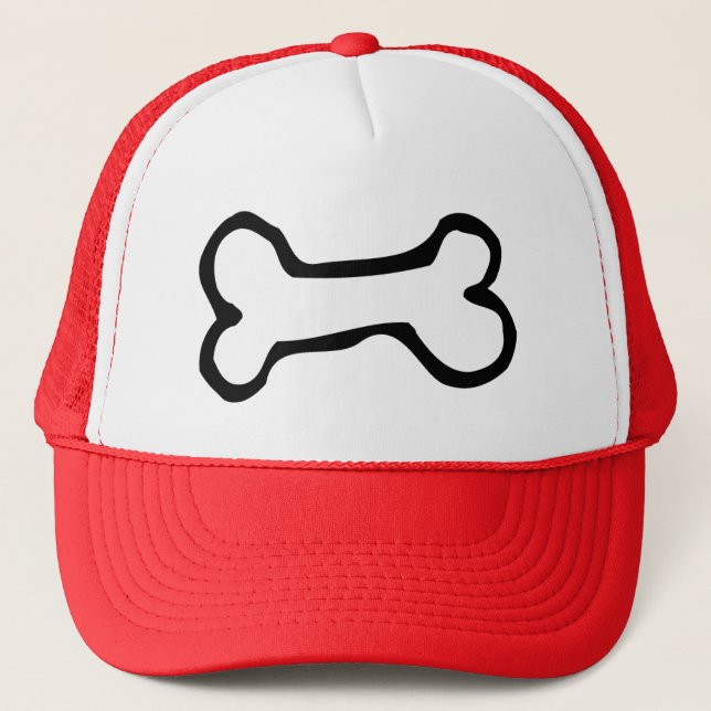 Casquette Os de chien mignon de bande dessinée (Devant)