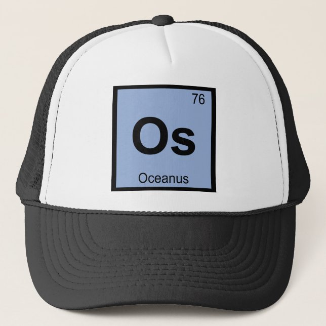 Casquette Os - Océanus Titan Chimie Symbole du tableau pério (Devant)