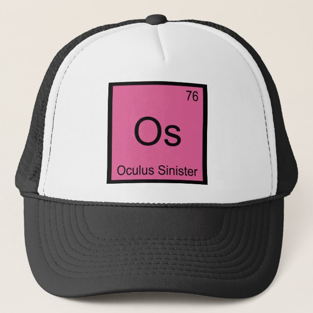 Casquette Os - Oculus Sinister Symbole d'élément de chimie Œ (Devant)