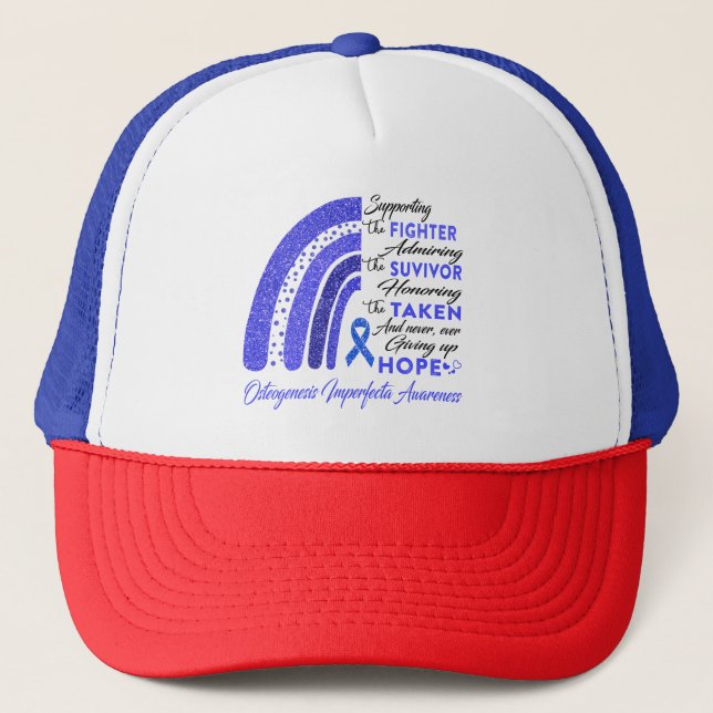 Casquette Ostéogenèse Imperfecta Guerrier de soutien (Devant)