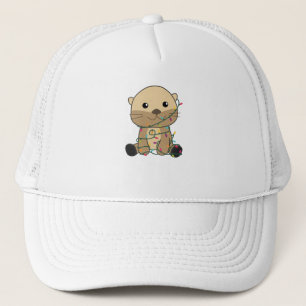 Casquette Otter Noël Neige Animaux d'hiver Otter